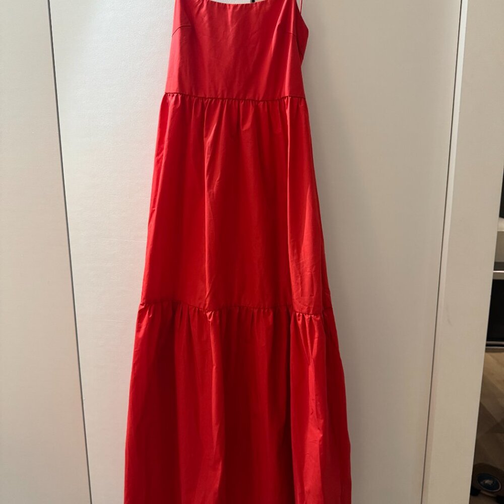 Solid Backless Long Dress - image 6